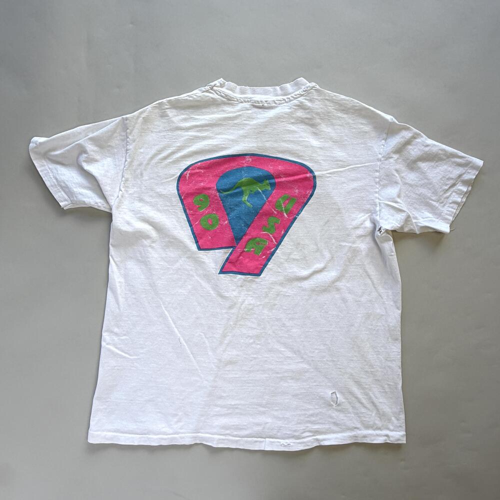 Vintage 1990 World Lacrosse Perth Australia Shirt Mens XL White Hanes Beefy-T